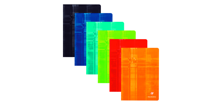 Cahier piqûre Clairefontaine 21x29,7 cm - quadrillé 5x5 - 80 pages