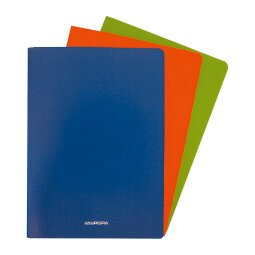 Notebook A4 Aurora with laminated cover squared 5 x 5, 72 pages