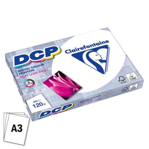 Papel A3 blanco 120 g Clairefontaine DCP - Paquete de 250 hojas