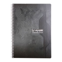 Cahier spirale Calligraphe A4 21 x 29,7 cm petits carreaux 100 pages