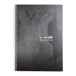 Notebook Calligraphe spiral A4 100p small checkered 5x5 