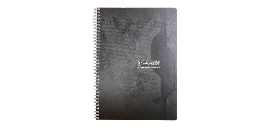 Cahier spirale Calligraphe A4 21 x 29,7 cm - petits carreaux - 100 pages