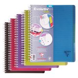 Cahier spirale Linicolor Evolutiv'book A4+ 22,5 x 29,7 cm - petits carreaux - 180 pages