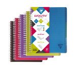 Cahier spirale Linicolor Evolutiv'book A4+ 22,5 x 29,7 cm - petits carreaux - 180 pages