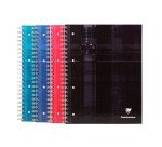 Cahier spirale Clairefontaine Bind'o block A4+ 22,5 x 29,7 cm perforé - petits carreaux - 240 pages