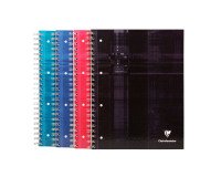 Cahier spirale Clairefontaine Bind'o block A4+ 22,5 x 29,7 cm perforé - petits carreaux - 240 pages