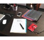 Cahier spirales Clairefontaine Bind'o block A4+ 22,5 x 29,7 cm perforé - petits carreaux - 160 pages