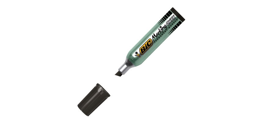 Marqueur permanent Bic Onyx Market Mini pointe biseautée de 2,7 à 6,2 mm