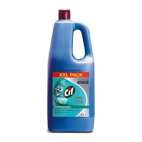 Crème à récurer avec Javel Cif professional - Flacon de 2 L