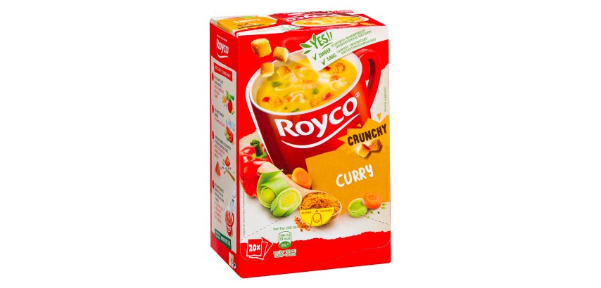Royco Curry Crunchy - Karton mit 20 Beuteln