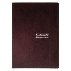 Cahier broché Calligraphe A4 21 x 29,7 cm - grands carreaux -192 pages