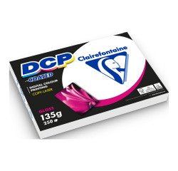 Papel couche brillante A4 blanco 135 g Clairefontaine DCP Coated - Paquete de 250 hojas