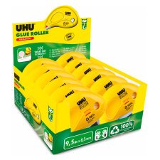 Pack van 10 + 2 rollers permanente lijm Dry & Clean Uhu - lengte 8,5 m