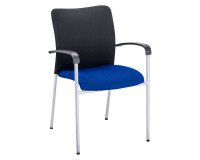 Fauteuil d'accueil empilable et léger - Bleu