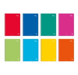 Cuaderno tapa rígida Folio 80 hojas Pacsa
