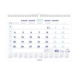 Calendrier mensuel 2027 Brepols