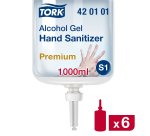 Gel hydroalcoolique Tork Premium - Cartouche 1 litre