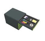 Organiseur de tiroirs plastique Exacompta noir