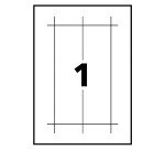 Paquet de 20 chevalets porte-nom Avery papier 60 x 210 mm