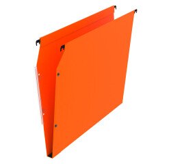 Suspension files for cabinets 33 cm in kraft Premium Bruneau bottom 15 mm orange