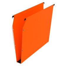 Dossier suspendu pour armoires kraft Standard Bruneau fond 30 mm orange