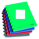 Notebook Atoma A5 144 pages checked 4x8