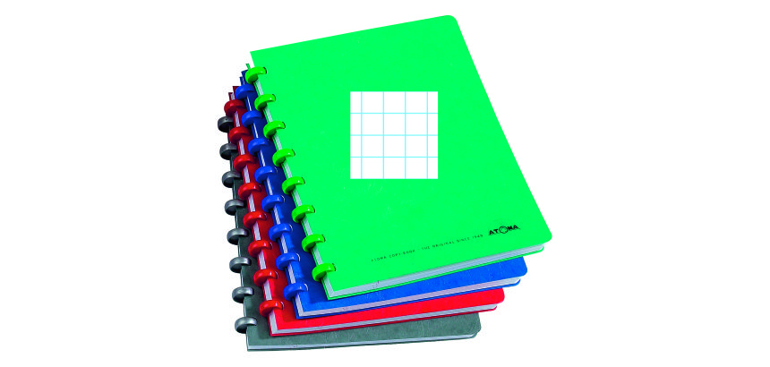 Cahier Atoma A5 - quadrillé 5 x 5 - 144 pages