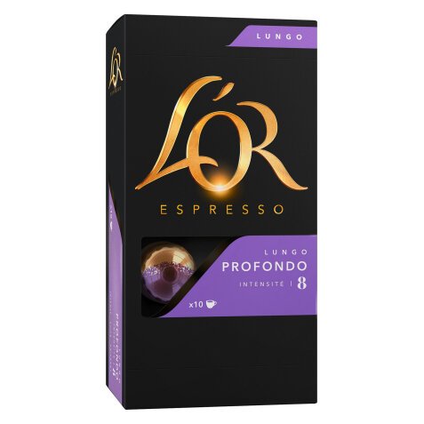 Cápsulas de café L'Or Lungo Profondo - Caja de 10 