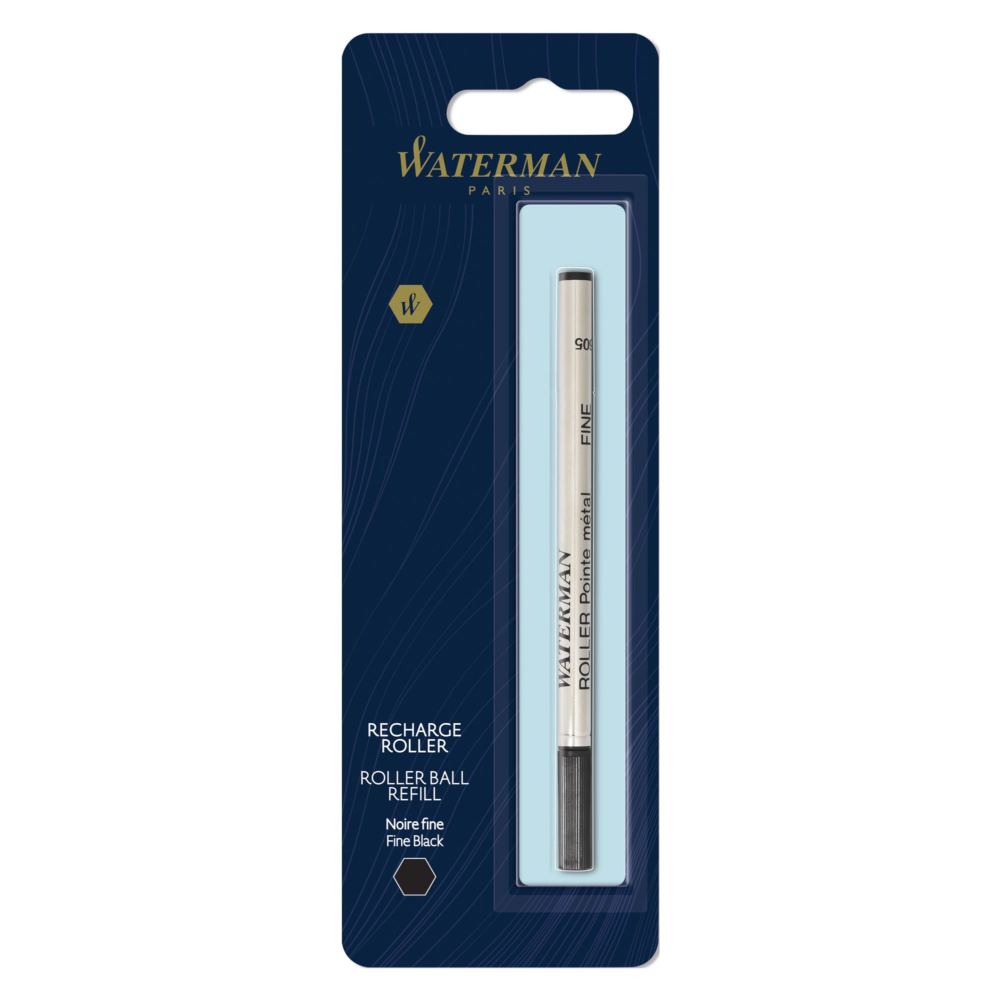 Stylo Bille/roller Waterman DG Directeur Général - Occasion Rare Avec Recharge Neuve Ajustée K18 - Fabriqué En France