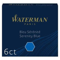 Small ink cartridges for Waterman fountain pens - Box of 6