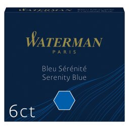 Small ink cartridges for Waterman fountain pens - Box of 6