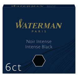 Cartouches courtes pour stylos plumes Waterman – Boîte de 6