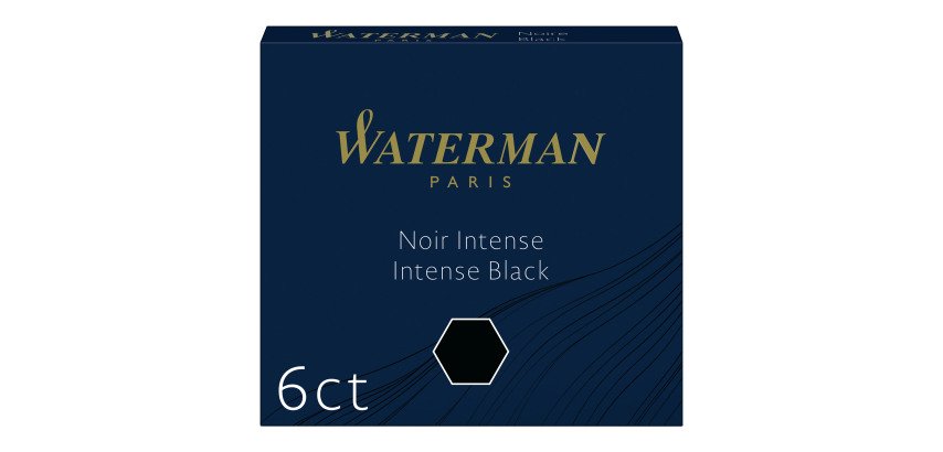 Small ink cartridges for Waterman fountain pens - Box of 6