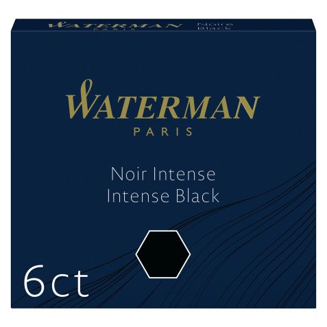 Cartouches courtes pour stylos plumes Waterman – Boîte de 6