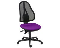 Chaise de bureau Open Point dossier maille contact permanent assise violet