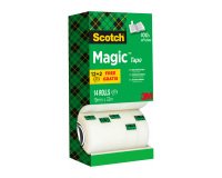 Pack ahorro de cintas 19 mm x 33 m Scotch Magic 12 + 2 GRATIS