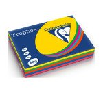 Ramette papier couleur Clairefontaine Trophée couleurs vives assorties A4 80 gr - 5 x 100 feuilles