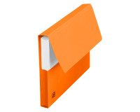 Chemise pochette à soufflet carte Oxford 24 x 32 cm orange vif - Paquet de 50