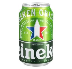 Bière Heineken canette 33 cl - Carton de 24
