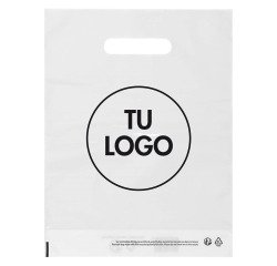 Bolsas de plástico personalizadas con asas troqueladas
