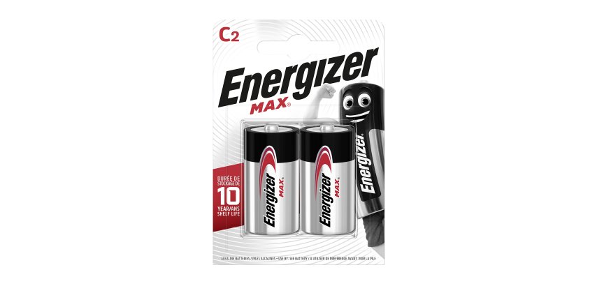 Energizer Max - Pack de 2 piles Alcalines C/LR14 - 1,5V