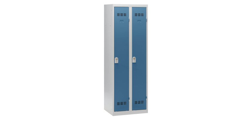 Vestiaire Color - 2 colonnes monobloc/industrie propre
