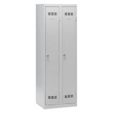 Vestiaire 2 colonnes Color monobloc industrie propre gris