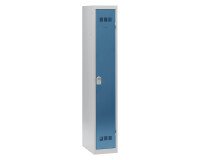 Vestiaire 1 colonne Color monobloc industrie propre bleu