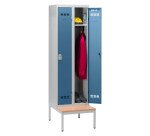 Vestiaire Color - 2 colonnes monobloc/industrie propre