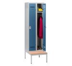 Vestiaire Color - 2 colonnes monobloc/industrie propre