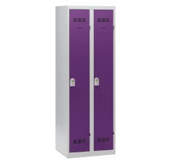 Vestiaire Color - 2 colonnes monobloc/industrie propre