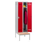 Vestiaire Color - 2 colonnes monobloc/industrie propre
