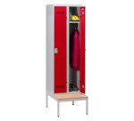 Vestiaire Color - 2 colonnes monobloc/industrie propre