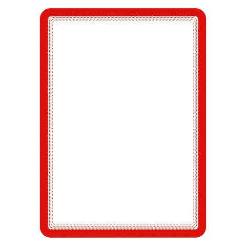 Marcos adhesivos DIN Magneto A4 rojo - pack de 2